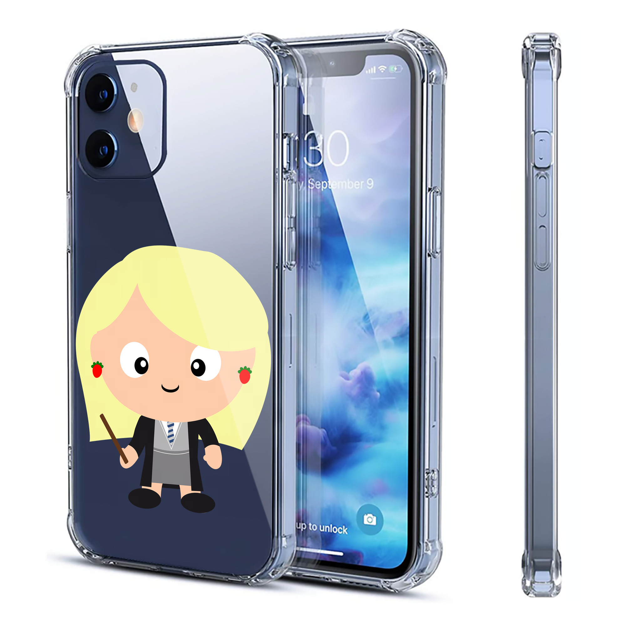 （画像用） Harry Potter ハリー・ポッターシリーズ 【iPhone 12シリーズ対応】透明スマホケース（クリアソフトケース）